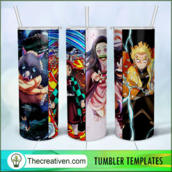 Kimetsu No Yaiba Squad Full Tu Tumbler Wrap Download