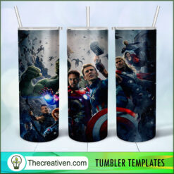 The Avengers Full Tumbler Wrap Tumbler Wrap – Digital  Design 49251
