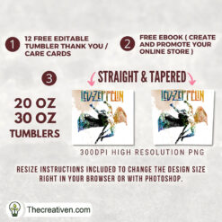 Alternative view of Led Zeppelin Rock Band Full Tu Tumbler Wrap Download