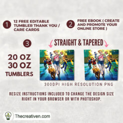 Alternative view of Harley Quinn Squad Full Tumbler Wrap Tumbler Wrap – Digital Download