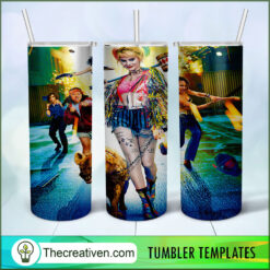 Harley Quinn Squad Full Tumbler Wrap Tumbler Wrap – Digital Download