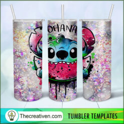 Stitch eat Water Melon Full Tu Tumbler Wrap Download