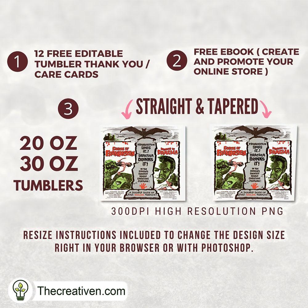 Curse of Frankenstein Full Tum Tumbler Wrap Download 2 Curse of Frankenstein Full Tum Tumbler Wrap Download - Image 2