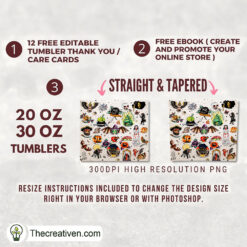 Alternative view of Some Halloween Full Tumbler Wrap Tumbler Wrap – Digital Download