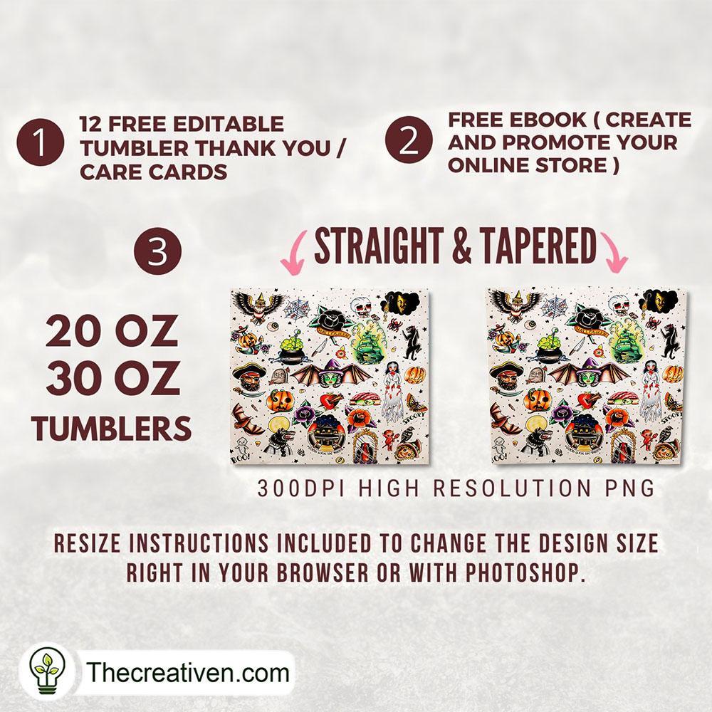 Some Halloween Full Tumbler Wrap Tumbler Wrap – Digital Download 2 Some Halloween Full Tumbler Wrap Tumbler Wrap – Digital Download - Image 2