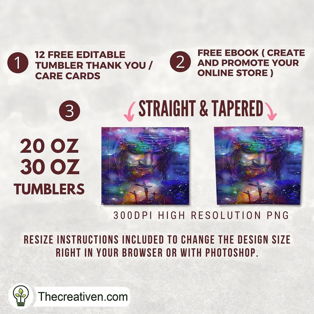 Jesus Christ Full Tumbler Wrap Tumbler Wrap – Digital Design 49183 2 Jesus Christ Full Tumbler Wrap Tumbler Wrap – Digital Design 49183 - Image 2