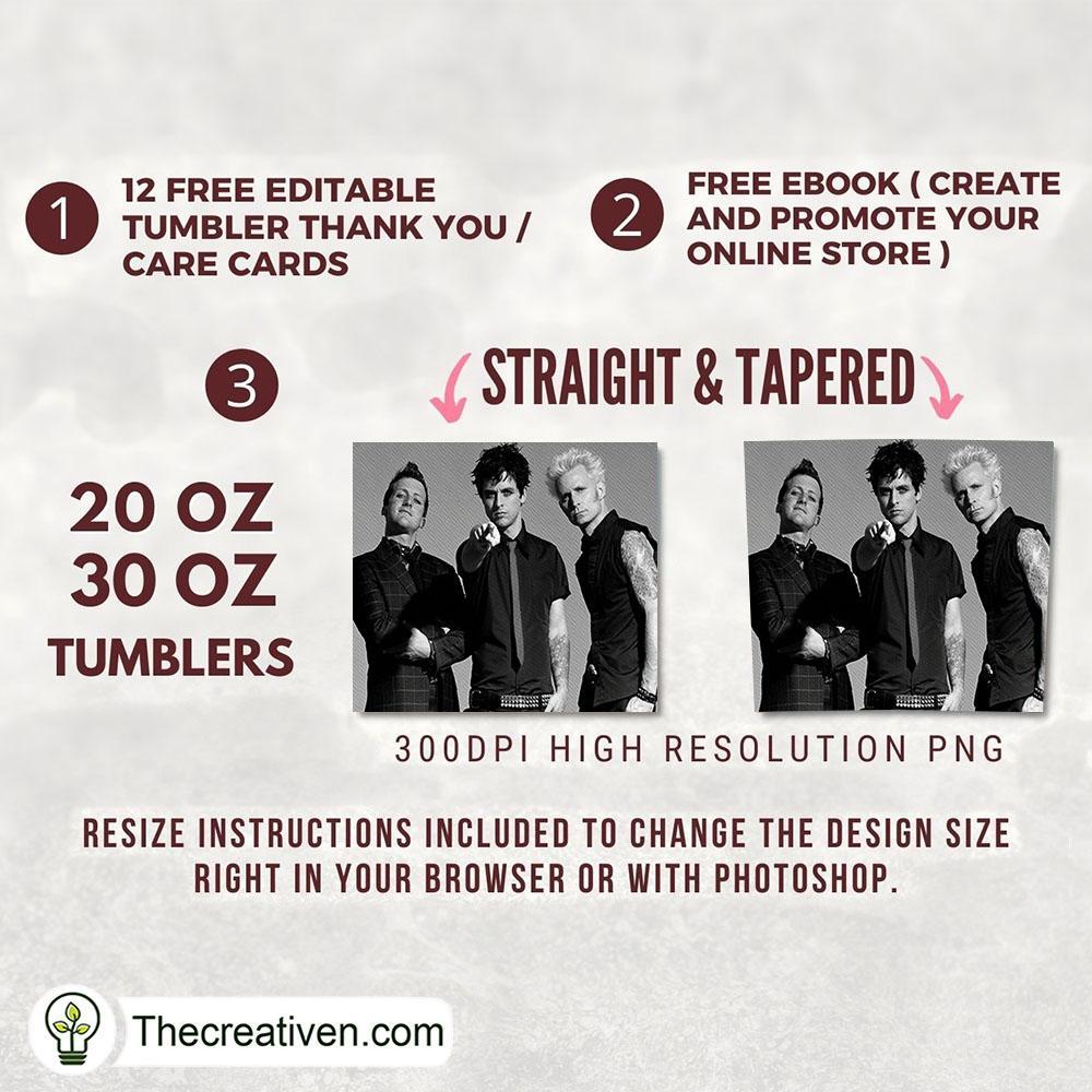 Muse Band Full Tumbler Wrap Tumbler Wrap – Digital Download 2 Muse Band Full Tumbler Wrap Tumbler Wrap – Digital Download - Image 2