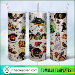 Some Halloween Full Tumbler Wrap Tumbler Wrap – Digital Download