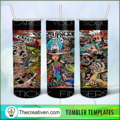 Cares Your Soul Stick Fingers  Tumbler Wrap Download