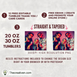 Alternative view of Migos Band Full Tumbler Wrap Tumbler Wrap – Digital Download