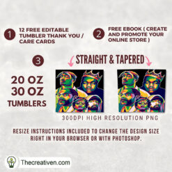 Alternative view of Rapper Us Full Tumbler Wrap Tumbler Wrap – Digital Download
