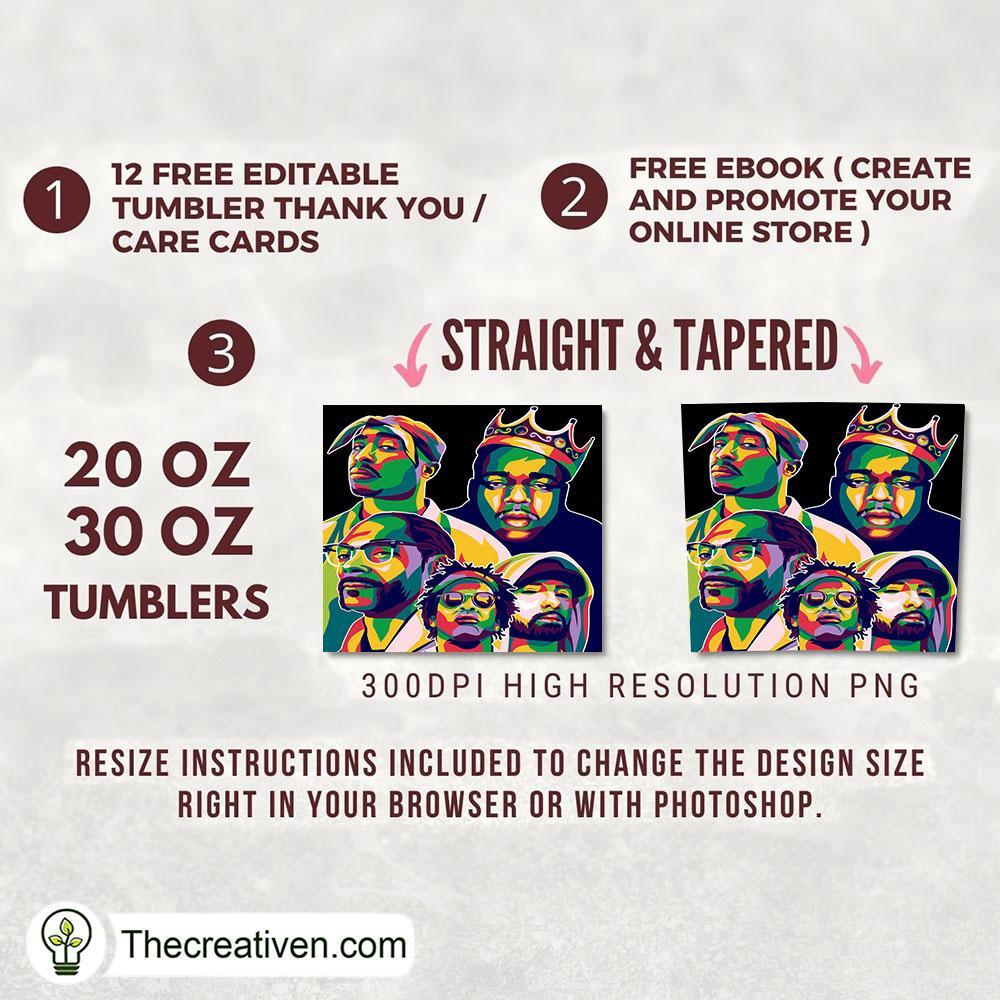 Rapper Us Full Tumbler Wrap Tumbler Wrap – Digital Download 2 Rapper Us Full Tumbler Wrap Tumbler Wrap – Digital Download - Image 2