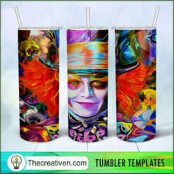 Mad Hatter Johnny Depp Full Tu Tumbler Wrap Download