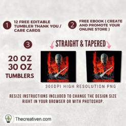 Alternative view of Horror Nightbreed Halloween Fu Tumbler Wrap Download