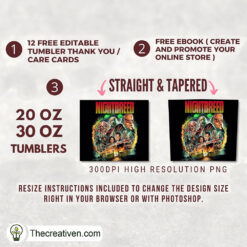 Alternative view of Nightbreed Characters Full Tum Tumbler Wrap Download