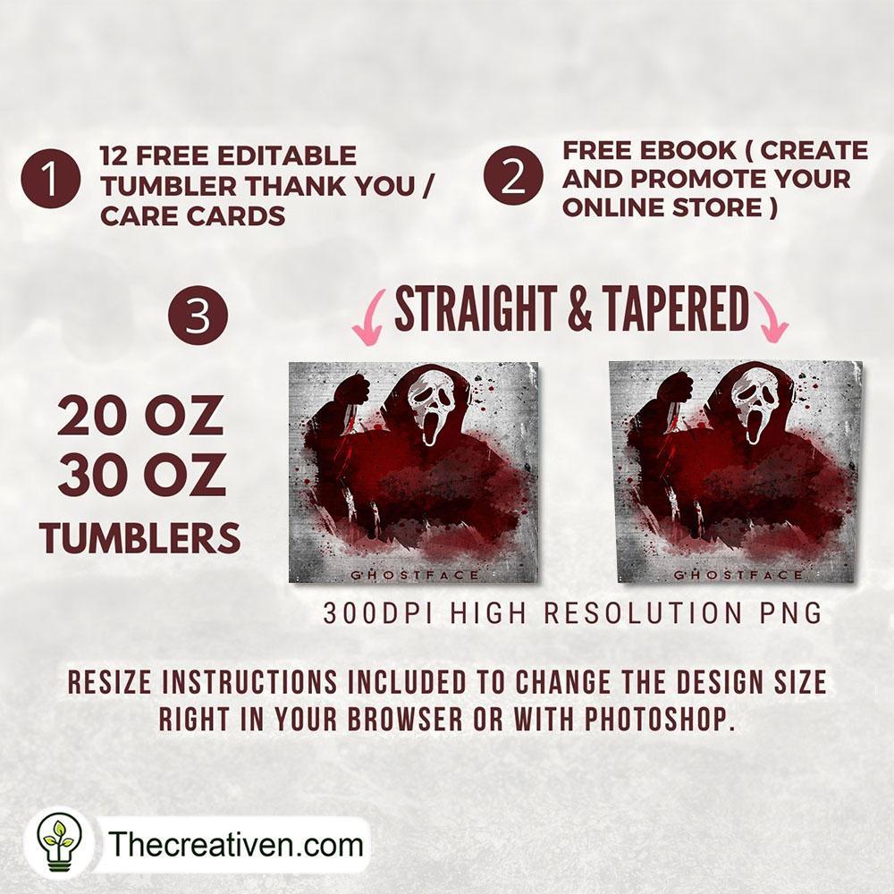Horror Ghost Halloween Full Tu Tumbler Wrap Download 2 Horror Ghost Halloween Full Tu Tumbler Wrap Download - Image 2