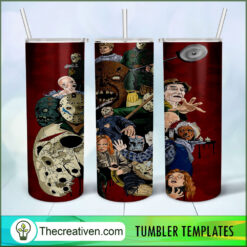 Horror Film Characters Full Tu Tumbler Wrap Download