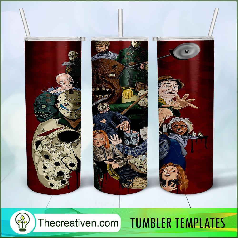 Horror Film Characters Full Tu Tumbler Wrap Download 1 Horror Film Characters Full Tu Tumbler Wrap Download