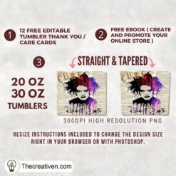 Alternative view of Robert Smith Newspaper Full Tu Tumbler Wrap Download