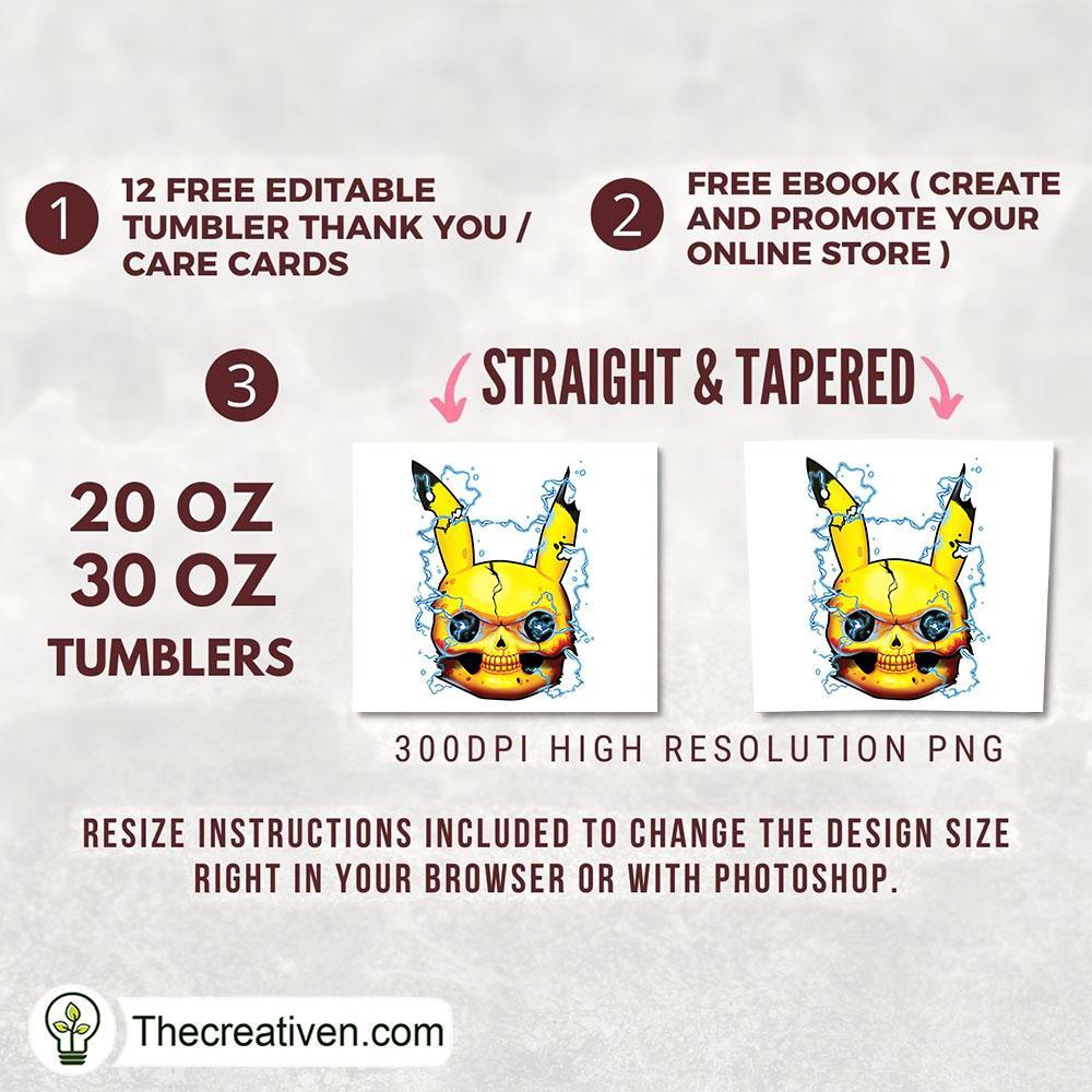 Pikachu Robot Full Tumbler Wrap Tumbler Wrap – Digital Download 2 Pikachu Robot Full Tumbler Wrap Tumbler Wrap – Digital Download - Image 2
