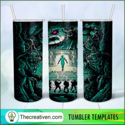 Horror Ghost Full Tumbler Wrap Tumbler Wrap – Digital  Design 49025