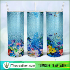 Water Sea Full Tumbler Wrap Tumbler Wrap – Digital Download