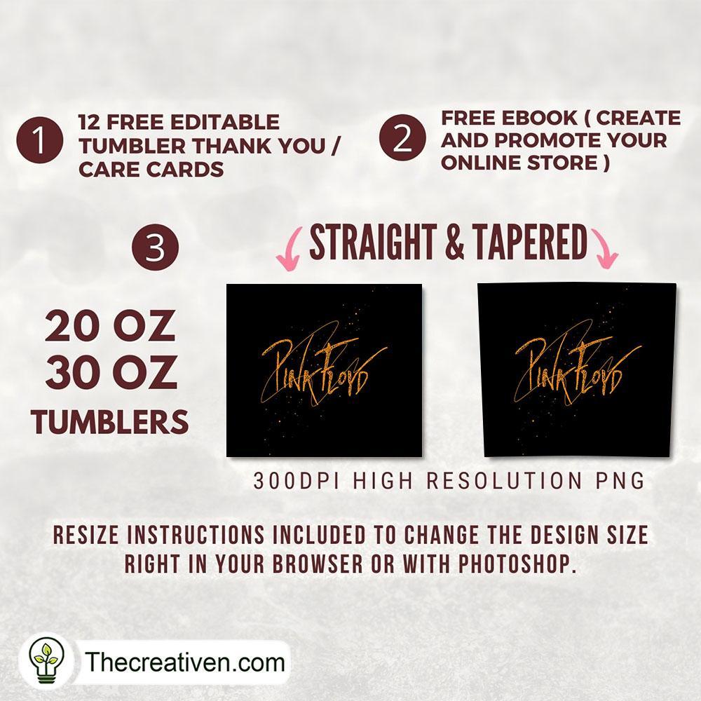 Pink Floyd Signature Full Tumbler Wrap Tumbler Wrap – Digital Download 2 Pink Floyd Signature Full Tumbler Wrap Tumbler Wrap – Digital Download - Image 2