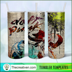 Daft Punk Band Newspaper Full  Tumbler Wrap Download