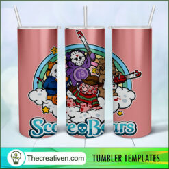 Horror Characters Score And Be Tumbler Wrap Download
