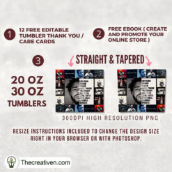 Alternative view of Rapper J.Cole Full Tumbler Wrap Tumbler Wrap – Digital Download