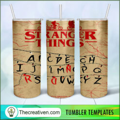 Stranger Things Full Tumbler Wrap Tumbler Wrap – Digit Design 48963