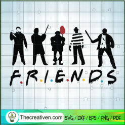 Friends Halloween SVG, Horror Friends SVG, Halloween SVG