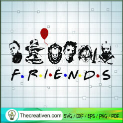 Horror Characters Friends SVG, Horror SVG, Halloween SVG
