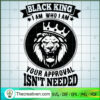 Black King SVG, I Am Who I Am SVG, Lion King SVG