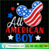 All American Boy SVG, Mickey Head SVG, Disney Mickey SVG