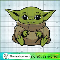 Baby Yoda Cute SVG, Yoda Love SVG, Star Wars SVG