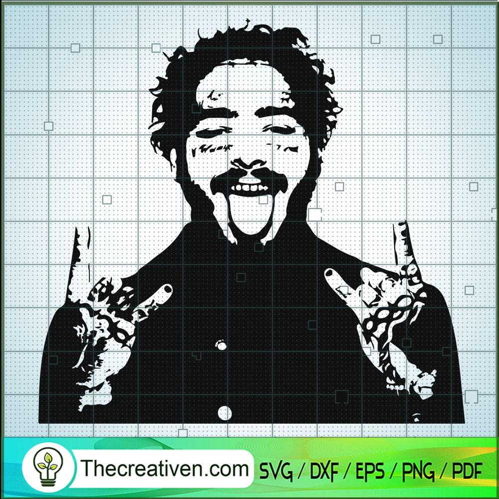 Post Malone SVG, Rapper US SVG, Singer SVG 1 Post Malone SVG, Rapper US SVG, Singer SVG