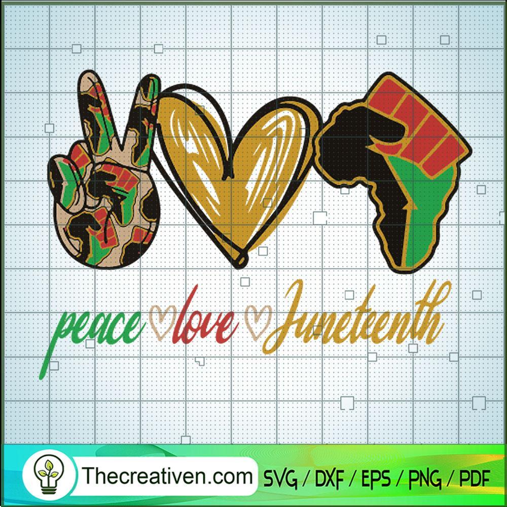 Peace Love Juneteenth SVG, Africa Amerricam SVG, Afro Women SVG 1 Peace Love Juneteenth SVG, Africa Amerricam SVG, Afro Women SVG