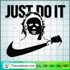 Michael Myers Nike Just Do It SVG Cut File for Cricut  Design 48631