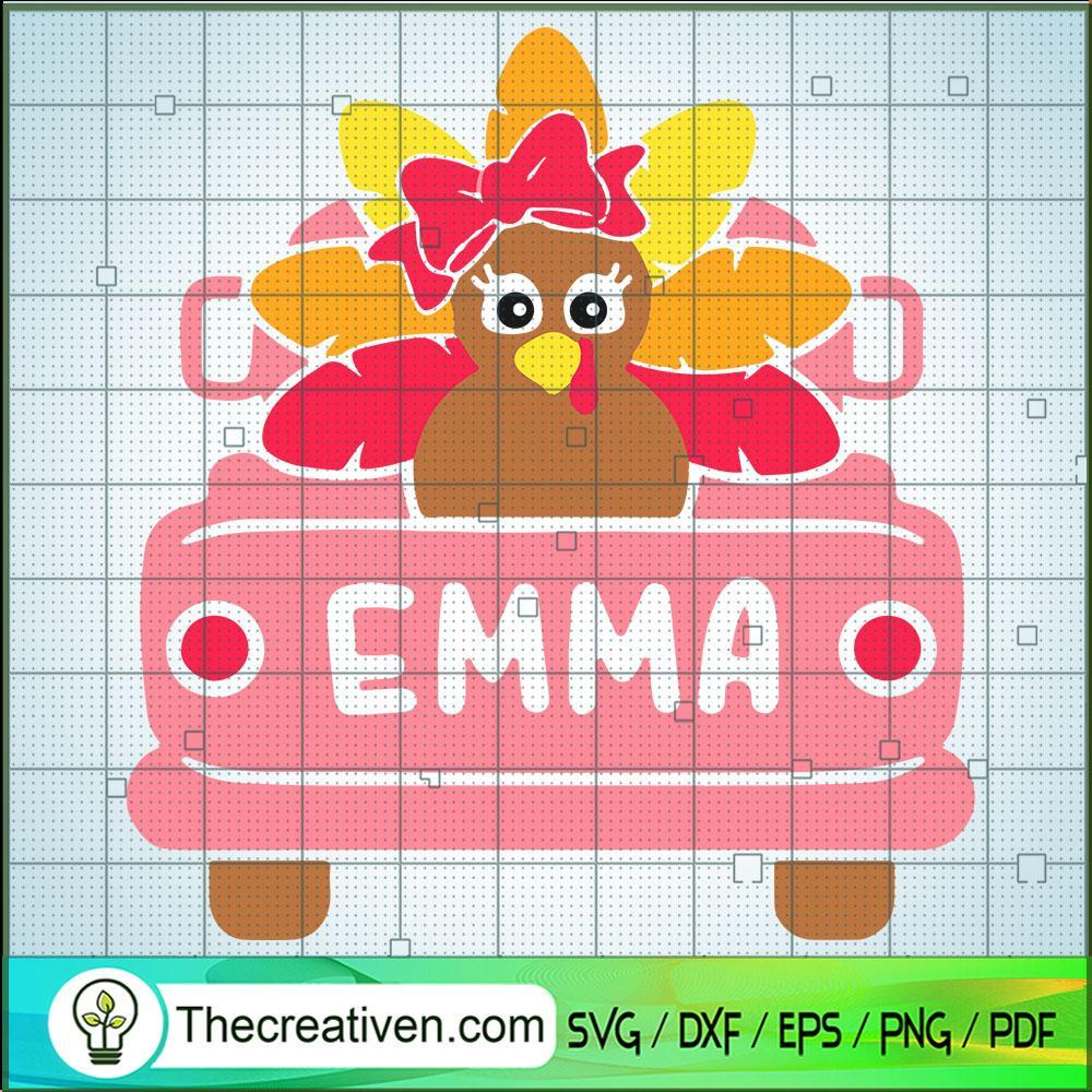 Emma Turkey SVG, Turkey SVG, Thanksgiving SVG 1 Emma Turkey SVG, Turkey SVG, Thanksgiving SVG