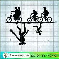 Stranger Thing SVG, The Upside Down SVG, Ride Bike SVG