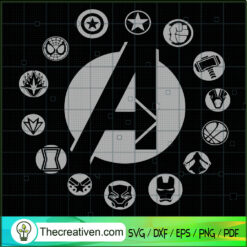Avengers Factors SVG, Avengers Logo SVG, Super Hero Logo SVG