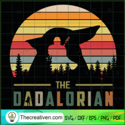 Retro The Mandalorian SVG, Best Dad In The Galaxy SVG, Star Wars SVG