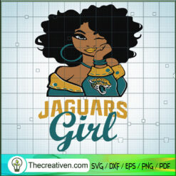 Jaguars Girl SVG, Jaguars Logo SVG, NFL Team SVG