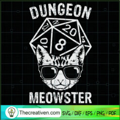 Dungeon Meowster SVG, Cat SVG, Halloween SVG