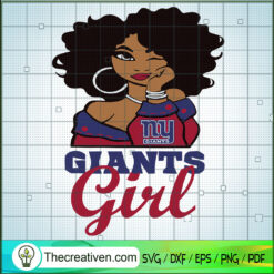 Giants Girl SVG, Giants Logo SVG, NFL Team SVG