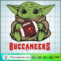 Baby Yoda Buccaneers SVG, Baby Yoda SVG, NFL Team SVG