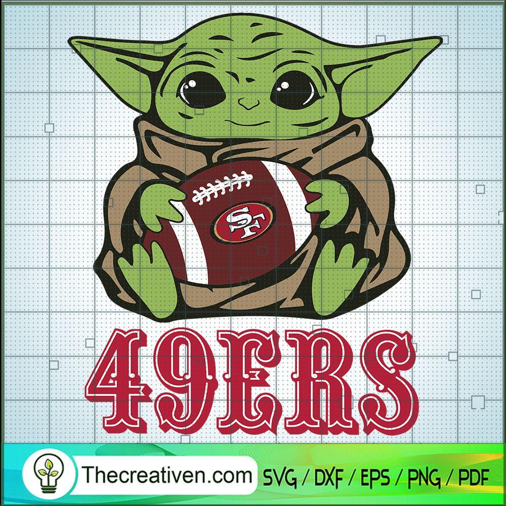 Baby Yoda 49ERS SVG, Baby Yoda SVG, NFL Team SVG 1 Baby Yoda 49ERS SVG, Baby Yoda SVG, NFL Team SVG