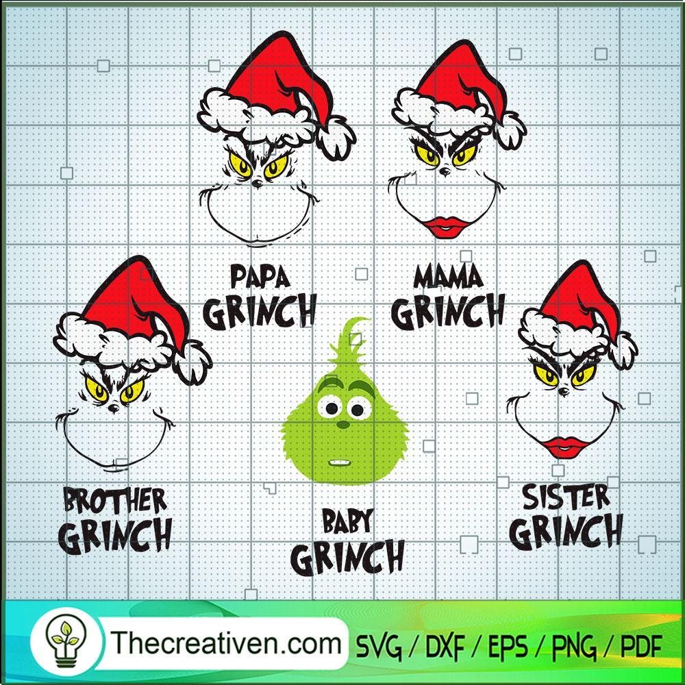 Grinch Family Bundle SVG, Grinch Christmas SVG, Baby Grinch SVG 1 Grinch Family Bundle SVG, Grinch Christmas SVG, Baby Grinch SVG