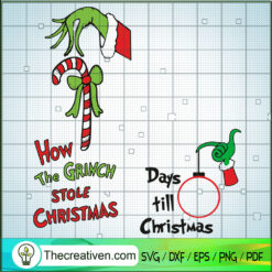 Grinch Hand Christmas SVG, Grinch Christmas SVG, Merry Christmas SVG